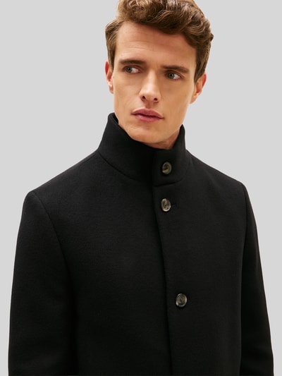 Tommy Hilfiger Regular Fit Mantel aus Woll-Mix Black 2