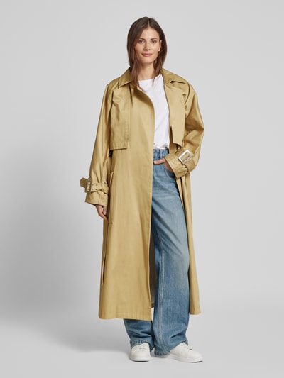 Gestuz Trenchcoat mit Taillengürtel Modell 'souri' Beige 1