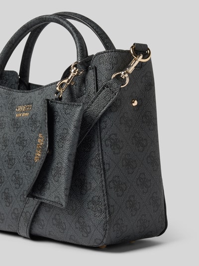 Guess Handtasche mit Label-Applikation Modell 'BRENTON' Anthrazit 3