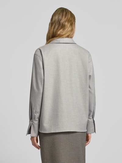 Style Icon Collection Bluse mit Stehkragen - curated by Anouk Yve Mittelgrau Melange 5