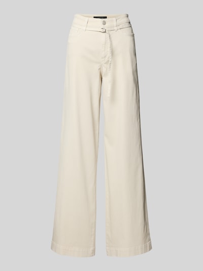 Marc Cain Wide Leg Hose mit Gürtel Sand 2