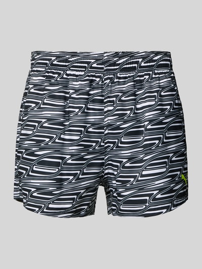 Puma Slim Fit Badeshorts mit Logo-Print Black 1