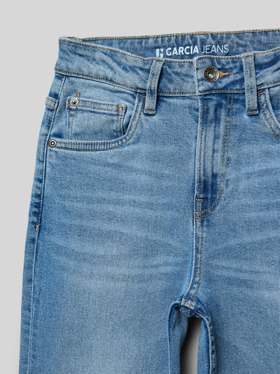 Garcia Dad fit jeans met labelpatch, model 'Dalino' Blauw - 2