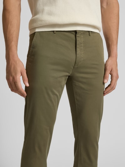 BOSS Orange Slim Fit Chino aus Baumwoll-Mix Oliv 3