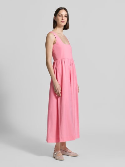 COMMA Midikleid mit Eingrifftaschen Pink 1