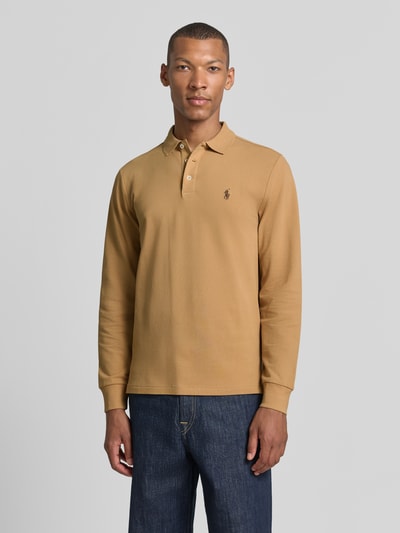 Polo Ralph Lauren Regular Fit Poloshirt mit Logo-Stitching Camel 4