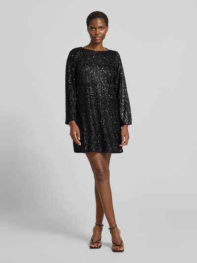 VERO MODA Soepele avondjurk met pailletten, model 'NAJA' Zwart - 1