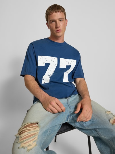 REVIEW T-shirt met ronde hals Donkerblauw - 3