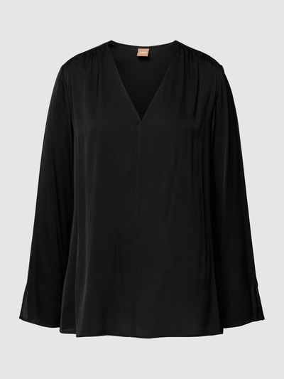 BOSS Blouse met deelnaad, model 'lore' Zwart - 2