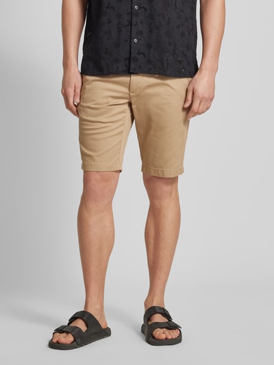 s.Oliver RED LABEL Tapered Fit Chino-Shorts mit Gesäßtaschen Sand 4