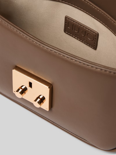 Liu Jo White Handtasche mit Klickverschluss Modell 'ADIVA' Mittelbraun 4