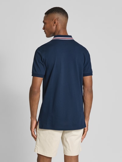 Christian Berg Men Regular Fit Poloshirt aus reiner Baumwolle Dunkelblau 5