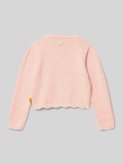 Steiff Gebreid jack met ribboorden Roze - 3