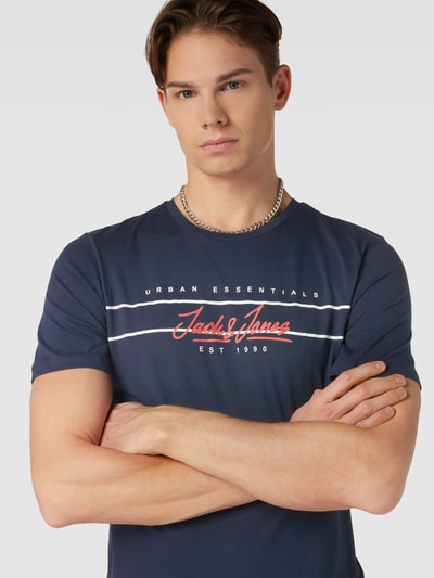 Jack & Jones T-Shirt mit Rundhalsausschnitt Dunkelblau 3