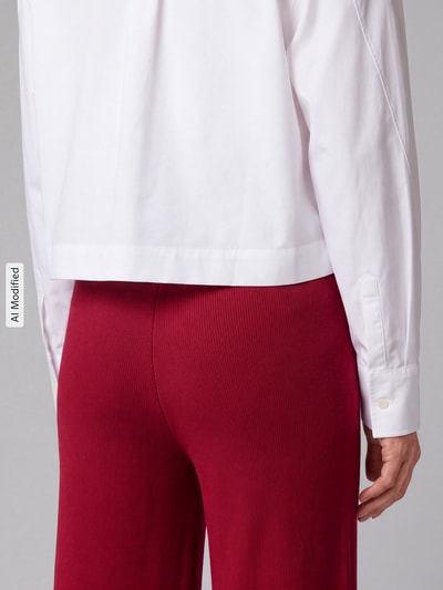 MM by Max Mara Wide leg joggingbroek van zuivere scheerwol model 'LGABARRA' Rood - 3