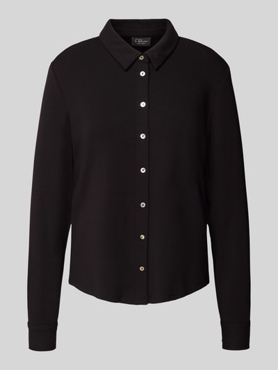 s.Oliver BLACK LABEL Regular fit blouseshirt van viscosemix Zwart - 2