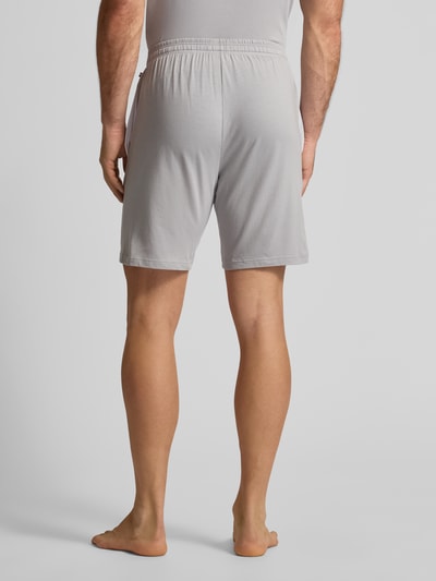 BOSS Regular Fit Sweatshorts aus Baumwoll-Elasthan-Mix Hellgrau 5