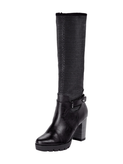 Tamaris Stiefel mit strukturiertem Schaft Black 1