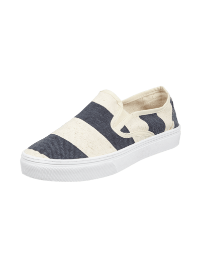 Scotch & Soda Slip-On Sneakers aus bedrucktem Canvas Marine 1