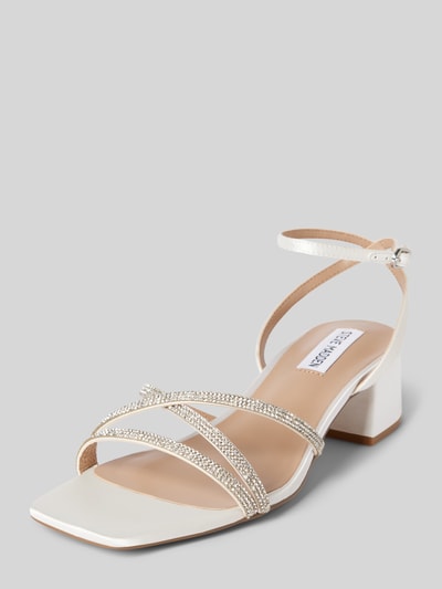 Steve Madden Sandalette mit Strasssteinbesatz Modell 'GABBY' Offwhite 1