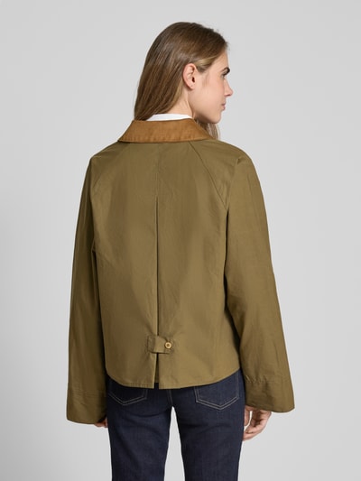 Barbour Jacke mit Leistentaschen Modell 'CATLIN' Oliv 5