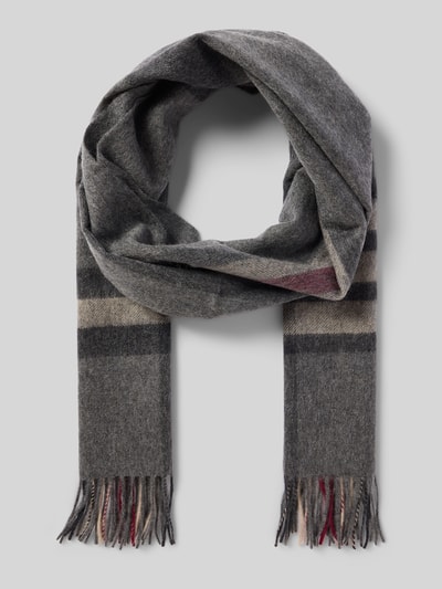 SALMONE Sjaal van puur kasjmier Antraciet - 1