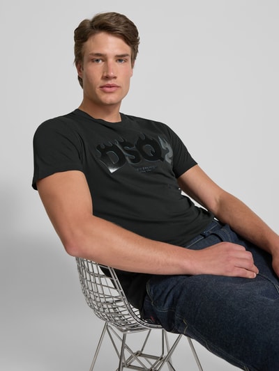 Dsquared2 T-Shirt mit Label-Print Black 3