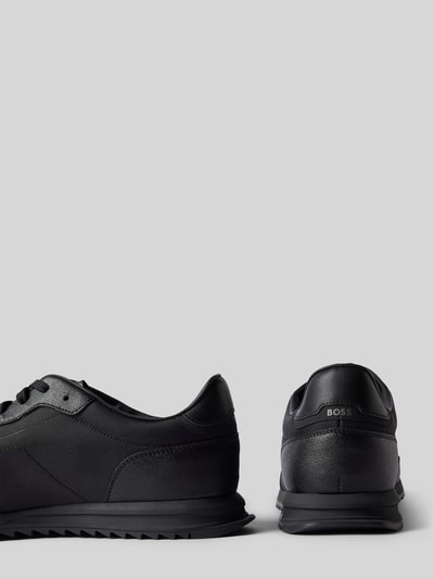 BOSS Sneakers met labeldetails, model 'Zayn' Zwart - 2