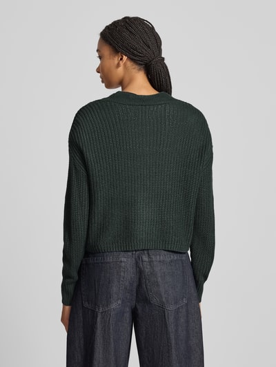 Only Regular Fit Strickjacke mit überschnittenen Schultern MODELL 'CAROL' Dunkelgruen 5