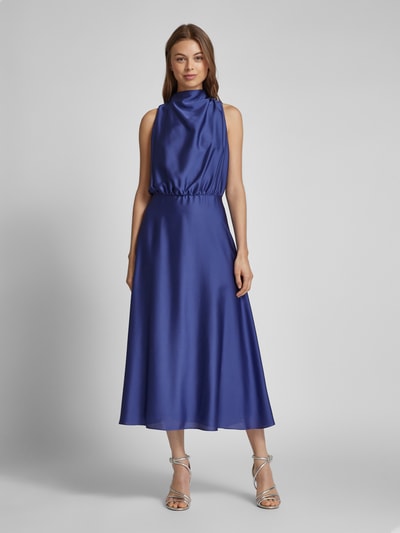 Swing Cocktailkleid mit Stehkragen Bleu 4