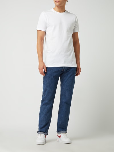 Levi's® Jeansy o kroju straight fit z bawełny model ‘501’ — ‘Water<Less™’ Jeansowy niebieski 1