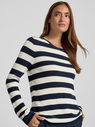 Christian Berg Woman Grof gebreide pullover Donkerblauw - 3