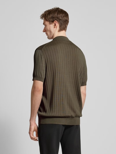 Mango Regular Fit Polohemd mit Knopfleiste Modell 'ruisenor' Khaki 5