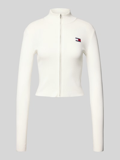 Tommy Jeans Slim fit cardigan met ritssluiting Offwhite - 2