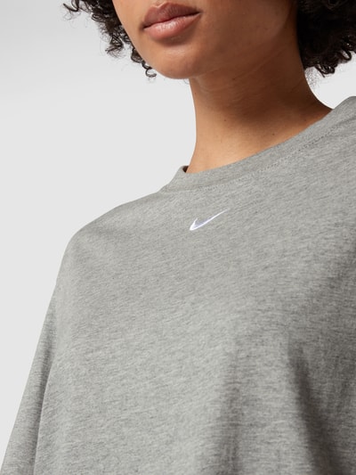 Nike T-Shirt mit Brand-Detail Hellgrau Melange 3