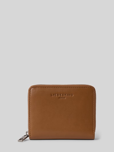 LIEBESKIND BERLIN Portemonnee met label in reliëf, model 'Conny' Cognac - 1