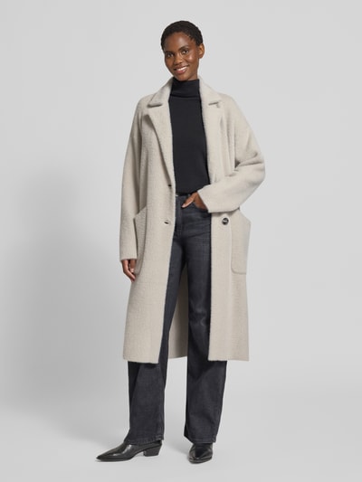 WHITE LABEL Mantel mit Reverskragen Offwhite 1