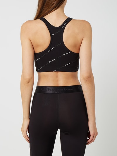 CHAMPION Athletic Fit Bustier mit Logo-Muster  Black 5