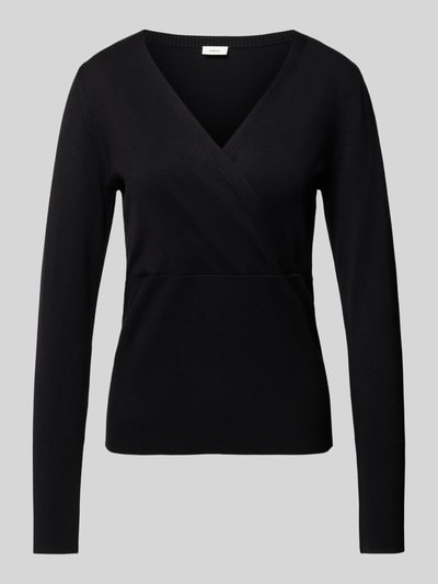 s.Oliver BLACK LABEL Wickelpulli mit V-Ausschnitt Black 2