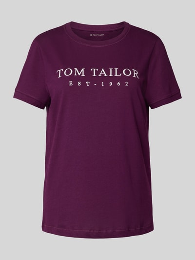 Tom Tailor T-Shirt mit Rundhalsausschnitt  Bordeaux 2