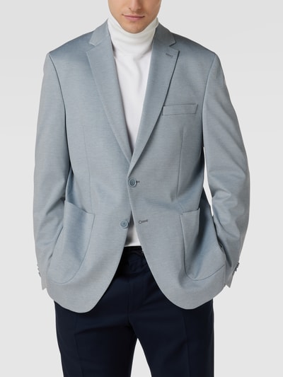 Christian Berg Men 2-Knopf-Sakko mit Kissing Buttons Hellblau 4
