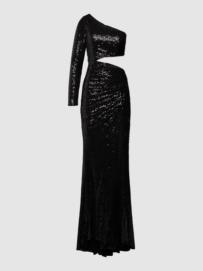 Luxuar Abendkleid mit Pailletten Black 2