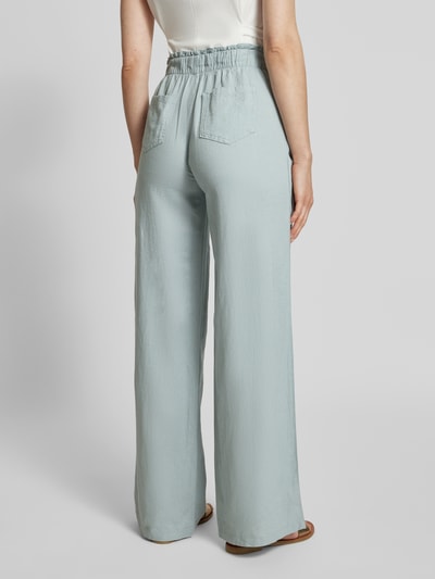 Christian Berg Woman Stoffhose aus Leinen-Viskose-Mix mit Kordelzug Aqua 5
