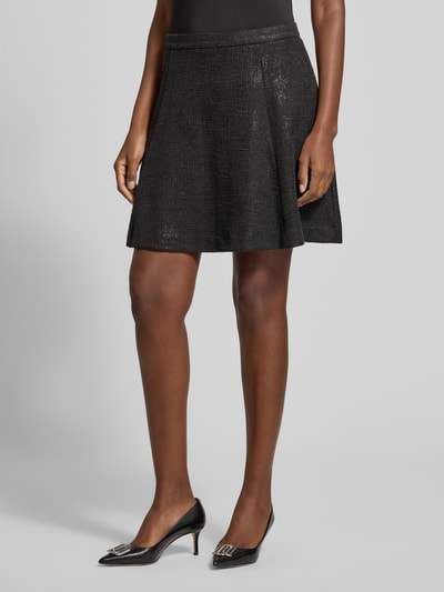 ICHI Regular Fit Minirock mit Viskose-Anteil Modell 'Kate' Black 4