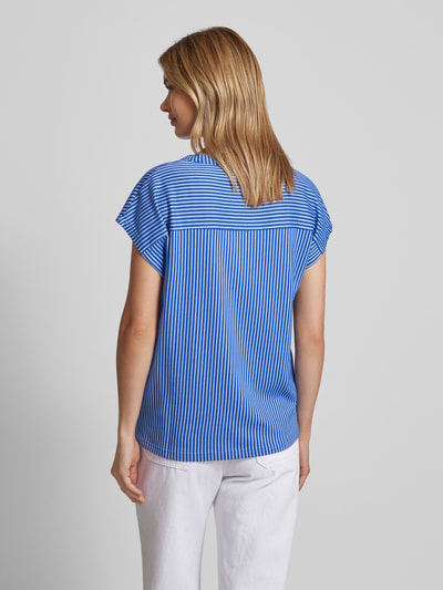 Tom Tailor T-Shirt mit Tunikakragen Bleu 5