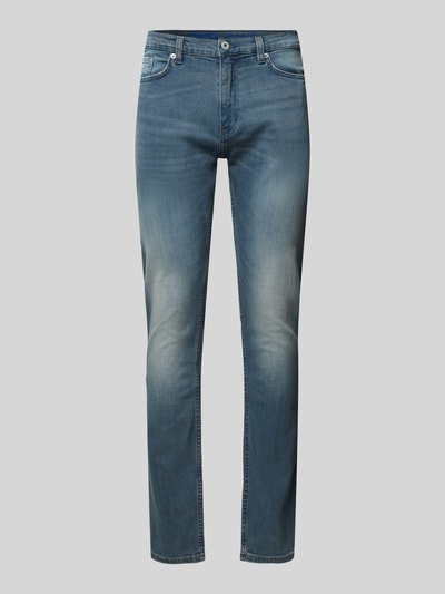 Hugo Blue Slim Fit Jeans im 5-Pocket-Design Modell 'Zane' Jeansblau 2