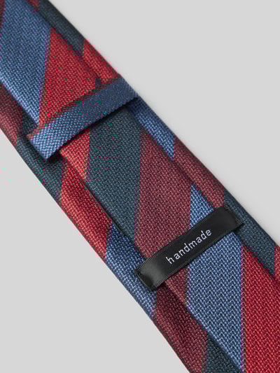 OLYMP Krawat z czystego jedwabiu Bordowy 3