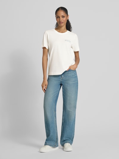 s.Oliver RED LABEL T-shirt o kroju relaxed fit z czystej bawełny Biały 1