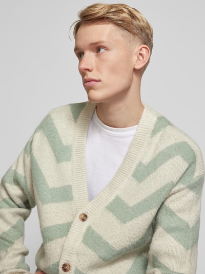 Only & Sons Gebreid jack met knoopsluiting, model 'RONNIE' Offwhite - 3