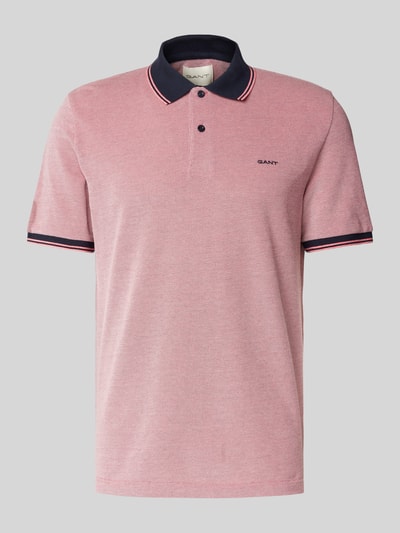 Gant Regular Fit Poloshirt mit Label-Stitching Modell 'OXFORD' Hellrot 2